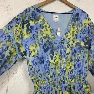 Aerie Rock N Ruffle Mini Sun Dress